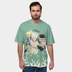 Футболка оверсайз мужская Senkuu team, цвет: 3D-принт — фото 2