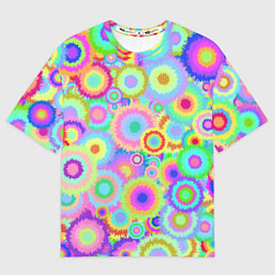 Футболка оверсайз мужская Disco-Tie-Dye, цвет: 3D-принт