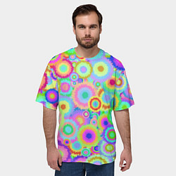 Футболка оверсайз мужская Disco-Tie-Dye, цвет: 3D-принт — фото 2