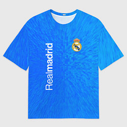 Футболка оверсайз мужская Реал мадрид real madrid abstraction, цвет: 3D-принт