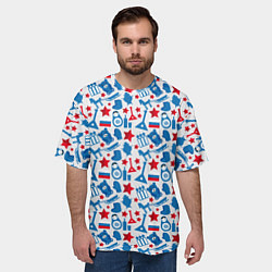 Футболка оверсайз мужская Русский Символизм, цвет: 3D-принт — фото 2