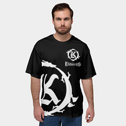 Футболка оверсайз мужская Кукрыниксы - большой логотип, цвет: 3D-принт — фото 2