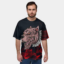 Футболка оверсайз мужская Вервульф!, цвет: 3D-принт — фото 2