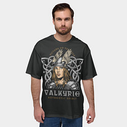 Футболка оверсайз мужская Валькирия - VALKYRIE, цвет: 3D-принт — фото 2