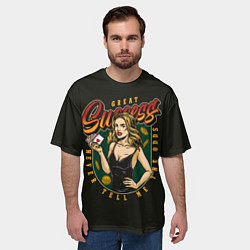 Футболка оверсайз мужская Флеш-Рояль Flash Royal, цвет: 3D-принт — фото 2