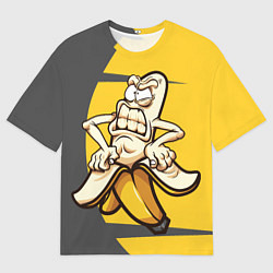 Футболка оверсайз мужская Злобный банан, цвет: 3D-принт