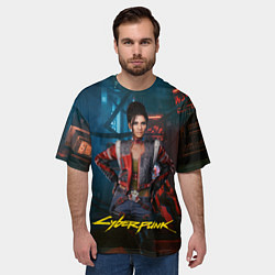 Футболка оверсайз мужская Panam Cyberpunk2077 Панам, цвет: 3D-принт — фото 2