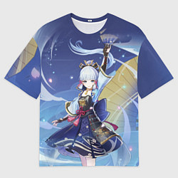 Футболка оверсайз мужская Ayaka Genshin Impact, цвет: 3D-принт
