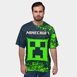 Футболка оверсайз мужская MINECRAFT Арт, цвет: 3D-принт — фото 2