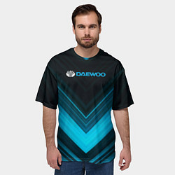 Футболка оверсайз мужская DAEWOO ДЭУ спорт, цвет: 3D-принт — фото 2