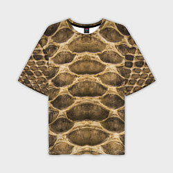 Футболка оверсайз мужская Snake Skin Pattern, цвет: 3D-принт