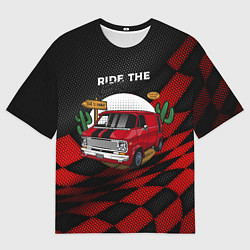 Футболка оверсайз мужская Путешествие на авто, цвет: 3D-принт
