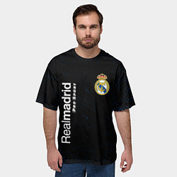 Футболка оверсайз мужская REAL MADRID Pro Sport Потертости, цвет: 3D-принт — фото 2