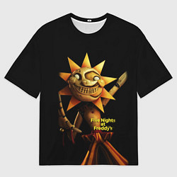 Футболка оверсайз мужская Five Nights at Freddys: Security Breach - Солнце D, цвет: 3D-принт