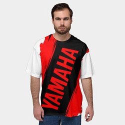 Футболка оверсайз мужская ЯМАХА YAMAHA MOTORS, цвет: 3D-принт — фото 2
