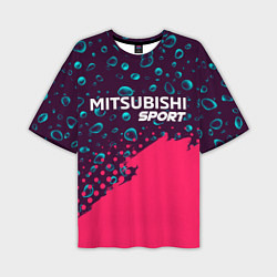 Футболка оверсайз мужская MITSUBISHI Sport Краски, цвет: 3D-принт