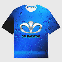 Футболка оверсайз мужская DAEWOO Капли Дождя, цвет: 3D-принт