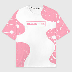 Футболка оверсайз мужская Black pink, цвет: 3D-принт