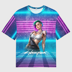 Футболка оверсайз мужская Judy 18 Джуди Cyberpunk2077, цвет: 3D-принт