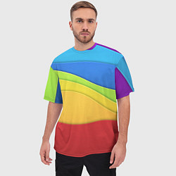 Футболка оверсайз мужская Fashion pattern 2022 Wave, цвет: 3D-принт — фото 2