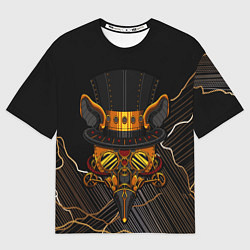 Футболка оверсайз мужская Стимпанк Шапочник, цвет: 3D-принт
