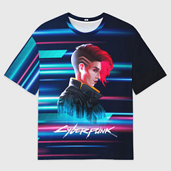 Футболка оверсайз мужская VI ВИ Cyberpunk2077, цвет: 3D-принт