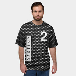 Футболка оверсайз мужская DESTINY 2 Космос, цвет: 3D-принт — фото 2
