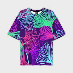 Футболка оверсайз мужская Neon color pattern Fashion 2023, цвет: 3D-принт