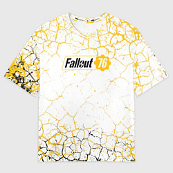 Футболка оверсайз мужская Fallout 76 Жёлтая выжженная пустошь, цвет: 3D-принт