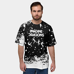 Футболка оверсайз мужская Imagine dragons rock, цвет: 3D-принт — фото 2