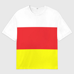 Футболка оверсайз мужская СЕВЕРНАЯ ОСЕТИЯ РЕСПУБЛИКА, цвет: 3D-принт