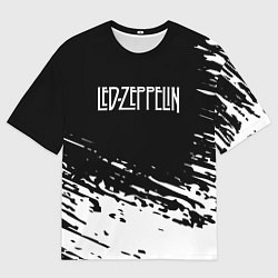 Футболка оверсайз мужская LED ZEPPELIN ЛЕД ЗЕППЕЛИН, цвет: 3D-принт