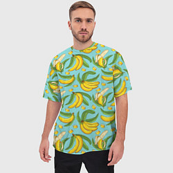 Футболка оверсайз мужская Banana pattern Summer Fashion 2022, цвет: 3D-принт — фото 2