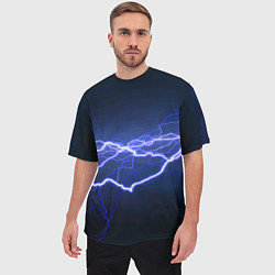 Футболка оверсайз мужская Lightning Fashion 2025 Neon, цвет: 3D-принт — фото 2