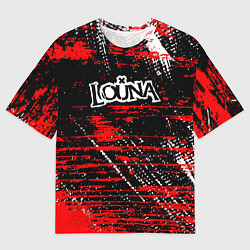 Футболка оверсайз мужская Louna краски, цвет: 3D-принт