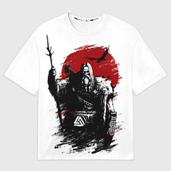 Футболка оверсайз мужская Бог викингов следит за тобой, цвет: 3D-принт