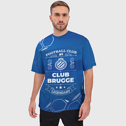 Футболка оверсайз мужская Club Brugge FC 1, цвет: 3D-принт — фото 2