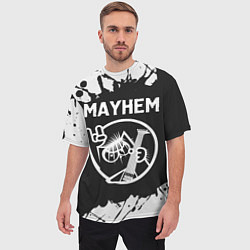 Футболка оверсайз мужская Mayhem КОТ Краска, цвет: 3D-принт — фото 2