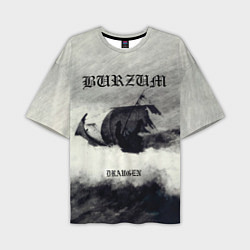 Футболка оверсайз мужская Burzum - Draugen, цвет: 3D-принт