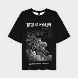 Футболка оверсайз мужская Burzum ishi krimpatul, цвет: 3D-принт