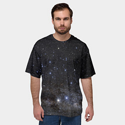 Футболка оверсайз мужская Космический космос, цвет: 3D-принт — фото 2