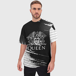 Футболка оверсайз мужская Queen герб квин, цвет: 3D-принт — фото 2
