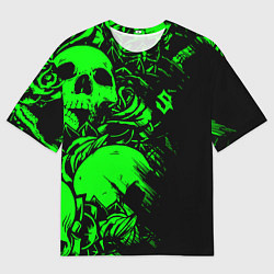 Футболка оверсайз мужская Сабатон sabaton черепа, цвет: 3D-принт
