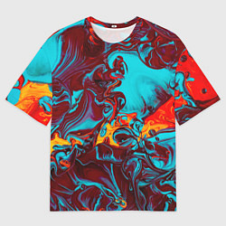 Футболка оверсайз мужская Каляка-маляка, цвет: 3D-принт