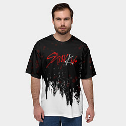 Футболка оверсайз мужская Stray kids - changbin, цвет: 3D-принт — фото 2