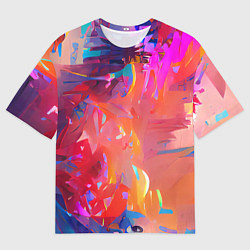 Футболка оверсайз мужская Сочные краски, цвет: 3D-принт