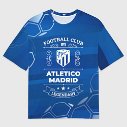 Футболка оверсайз мужская Atletico Madrid FC 1, цвет: 3D-принт