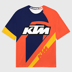 Футболка оверсайз мужская KTM VINTAGE SPORTWEAR, цвет: 3D-принт