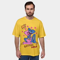 Футболка оверсайз мужская POPPY PLAYTIME MY BETTER HALF, цвет: 3D-принт — фото 2