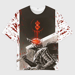 Футболка оверсайз мужская Берсерк ярость Гатса, цвет: 3D-принт